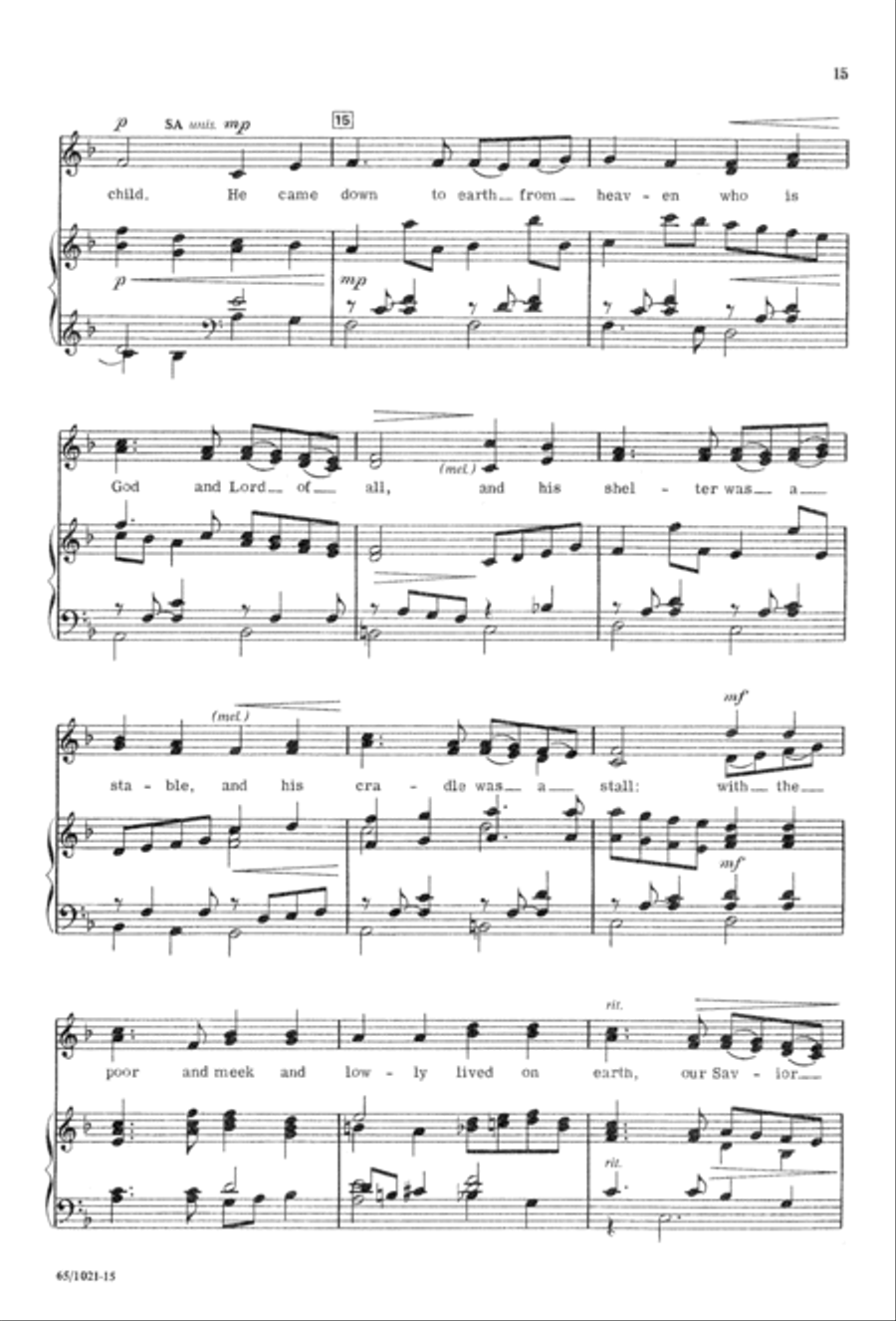Nowell, Nowell, Emmanuel! (Digital Download) 3-Part scores gallery preview page 17