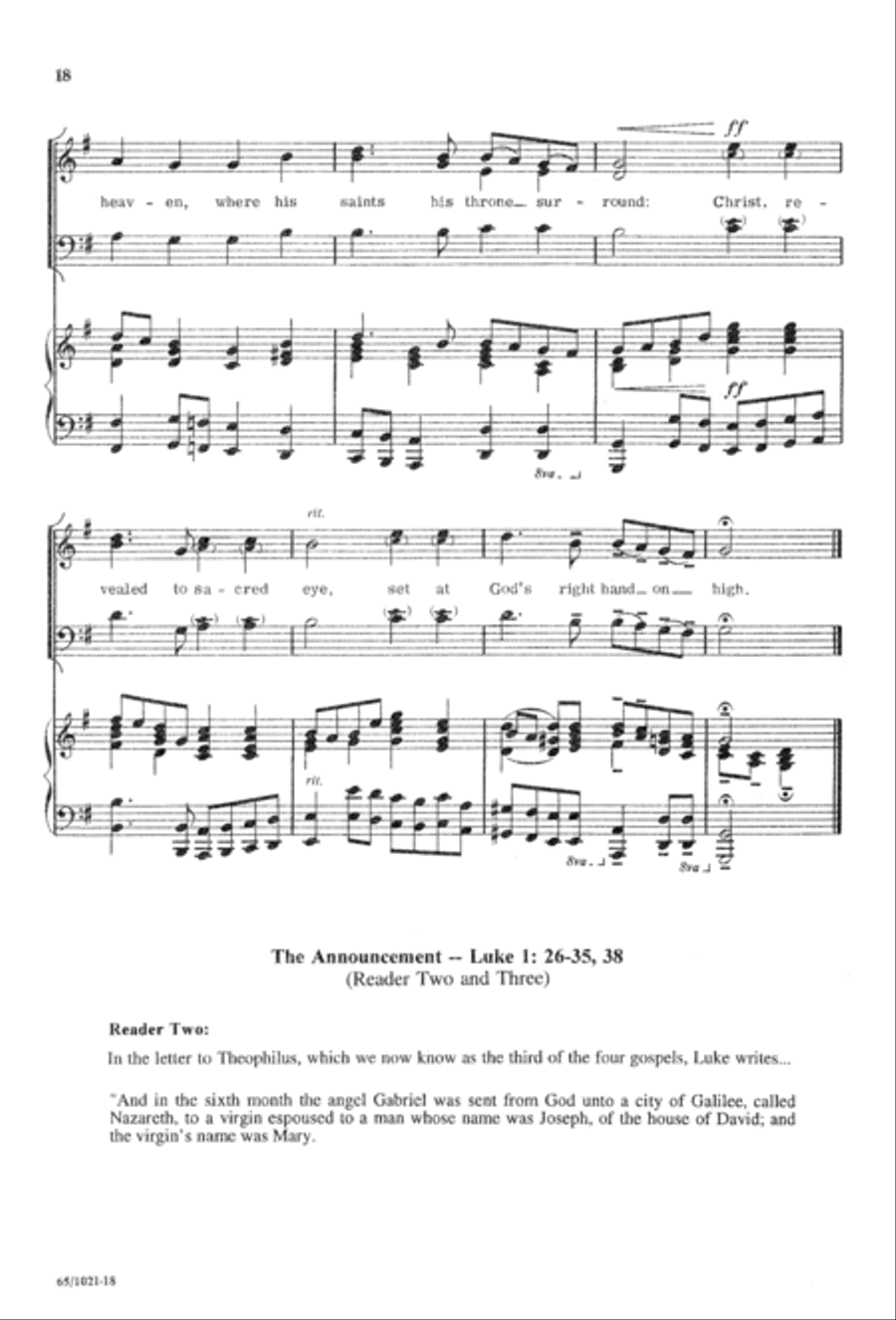 Nowell, Nowell, Emmanuel! (Digital Download) 3-Part scores gallery preview page 20