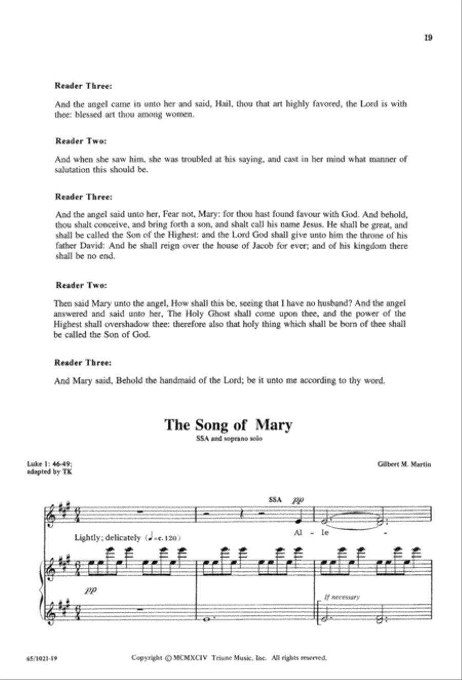 Nowell, Nowell, Emmanuel! (Digital Download) 3-Part scores gallery preview page 21