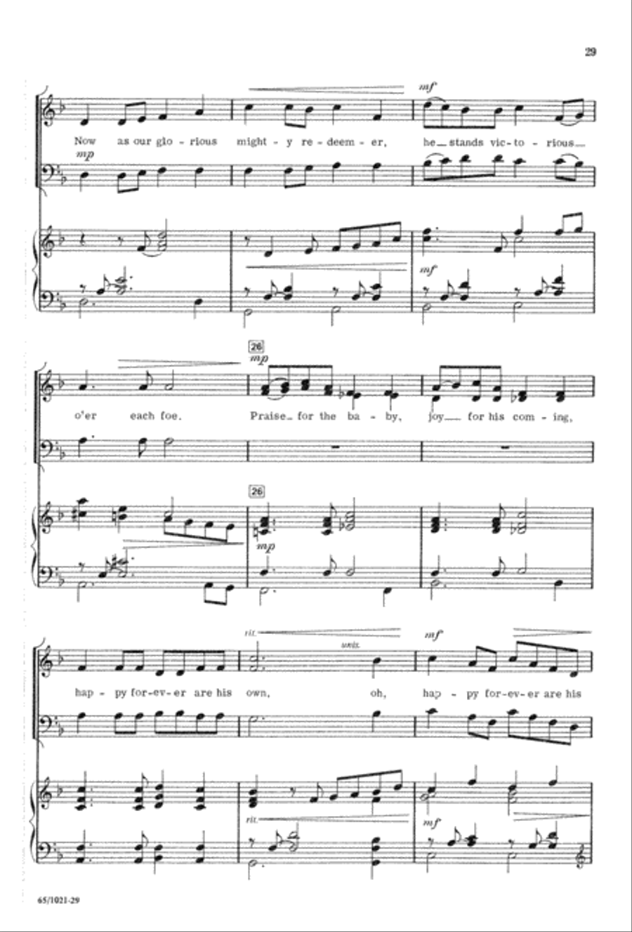 Nowell, Nowell, Emmanuel! (Digital Download) 3-Part scores gallery preview page 31