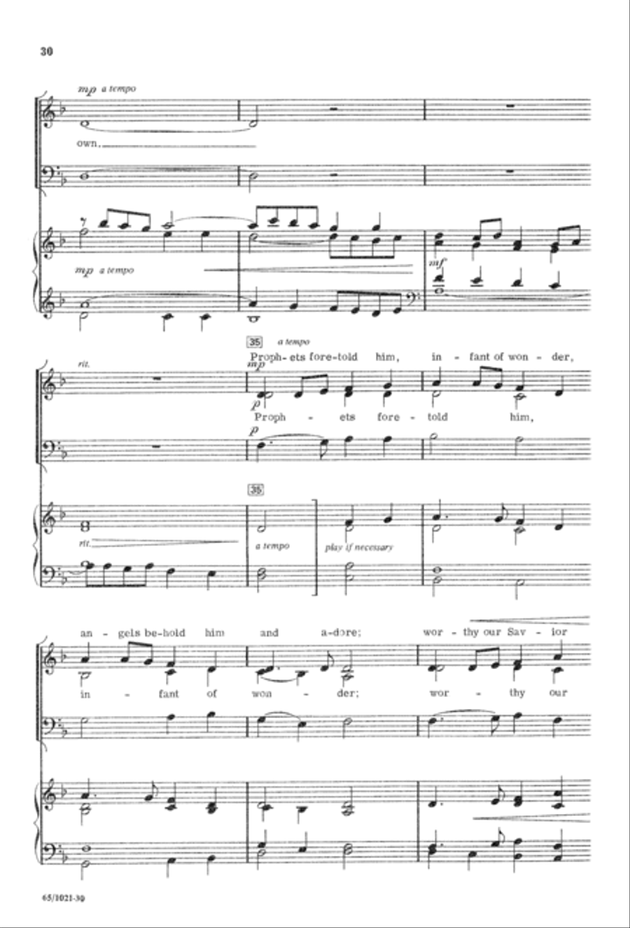 Nowell, Nowell, Emmanuel! (Digital Download) 3-Part scores gallery preview page 32