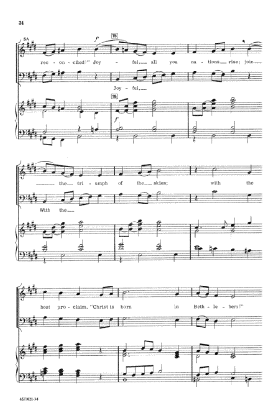 Nowell, Nowell, Emmanuel! (Digital Download) 3-Part scores gallery preview page 36