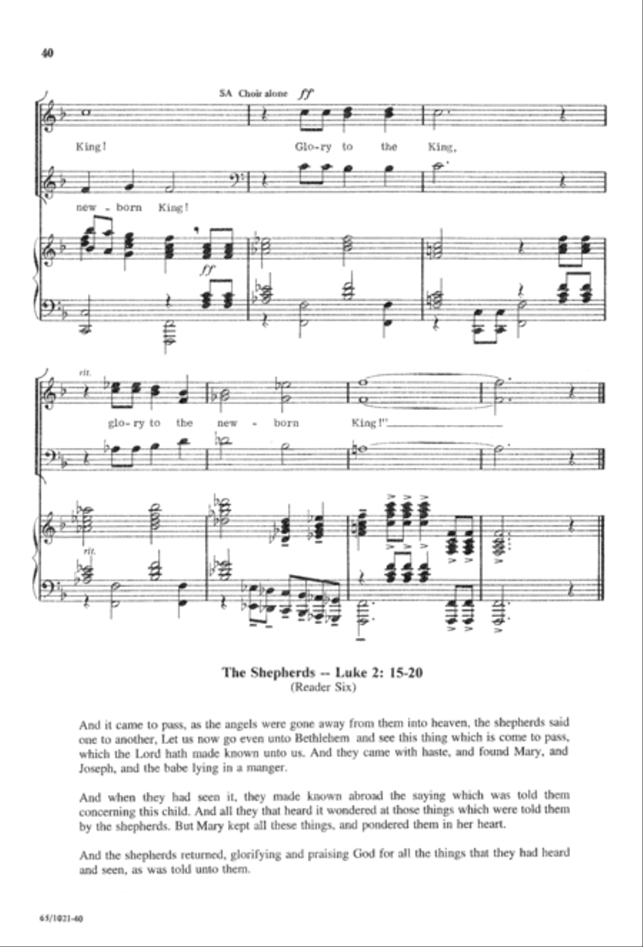 Nowell, Nowell, Emmanuel! (Digital Download) 3-Part scores gallery preview page 42