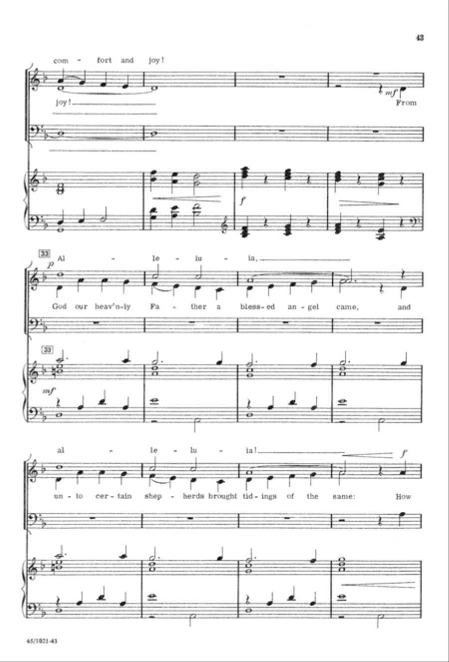 Nowell, Nowell, Emmanuel! (Digital Download) 3-Part scores gallery preview page 45