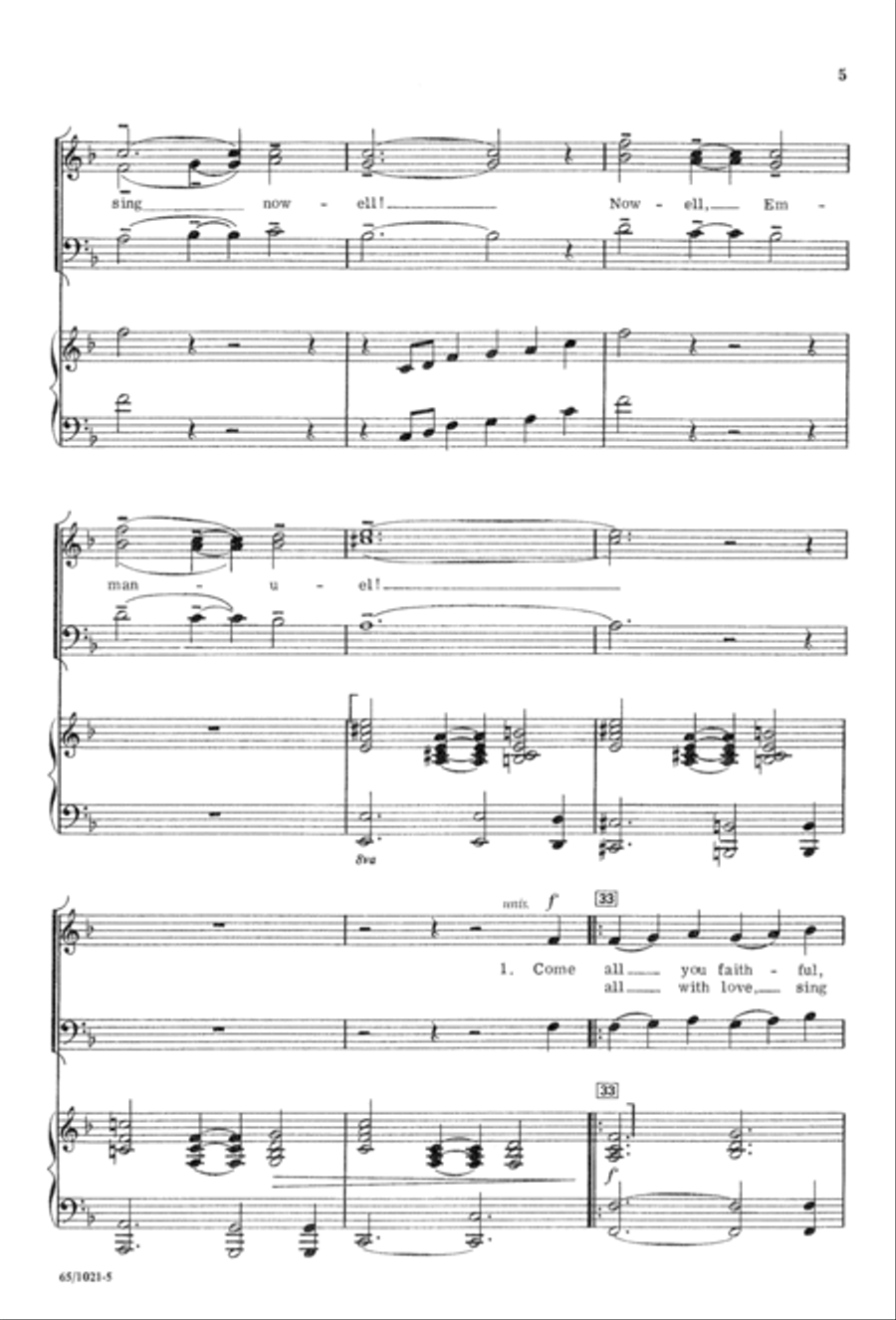 Nowell, Nowell, Emmanuel! (Digital Download) 3-Part scores gallery preview page 7