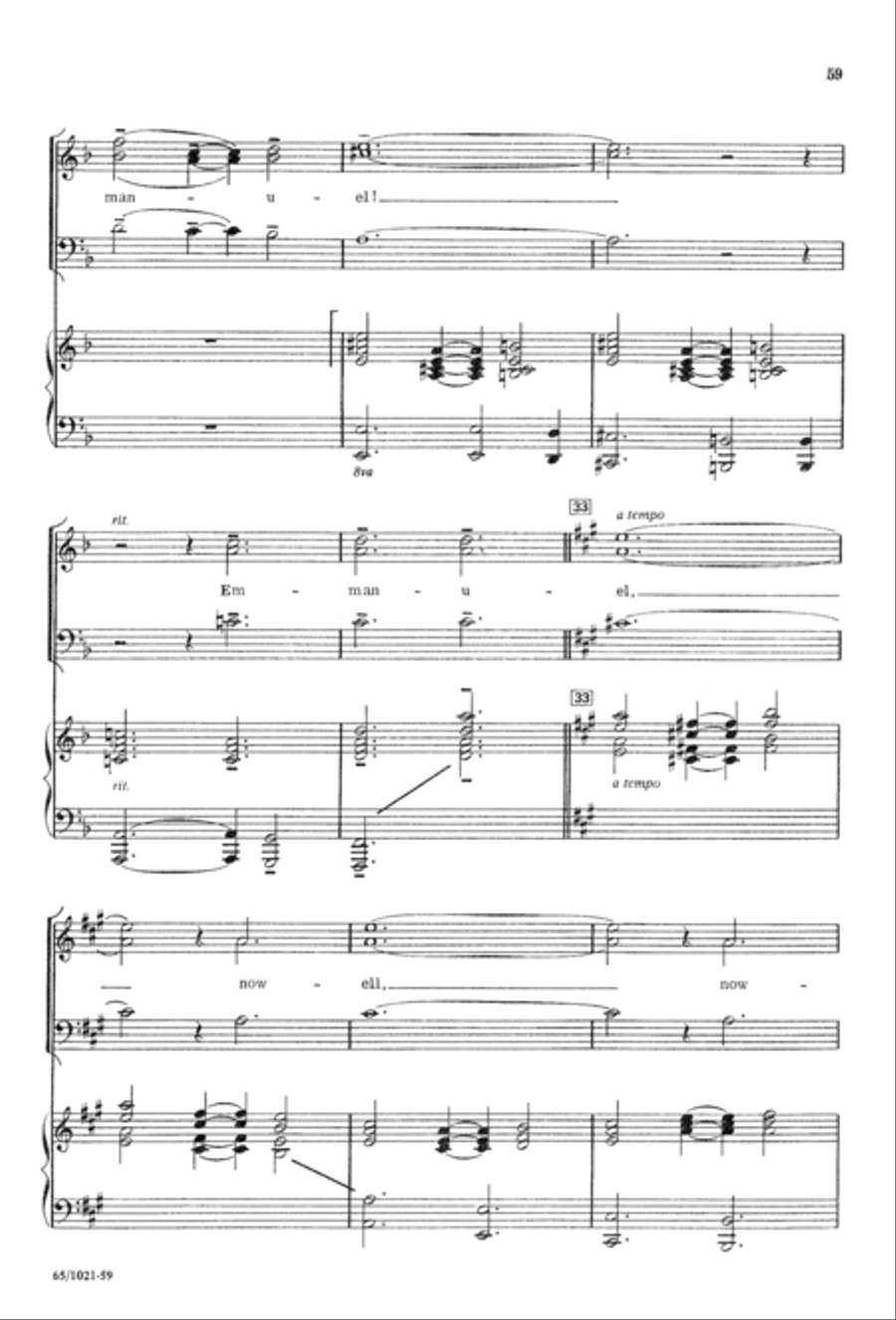 Nowell, Nowell, Emmanuel! (Digital Download) 3-Part scores gallery preview page 61