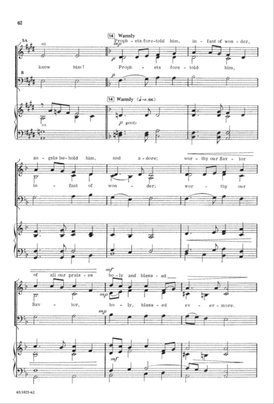 Nowell, Nowell, Emmanuel! (Digital Download) 3-Part scores gallery preview page 64