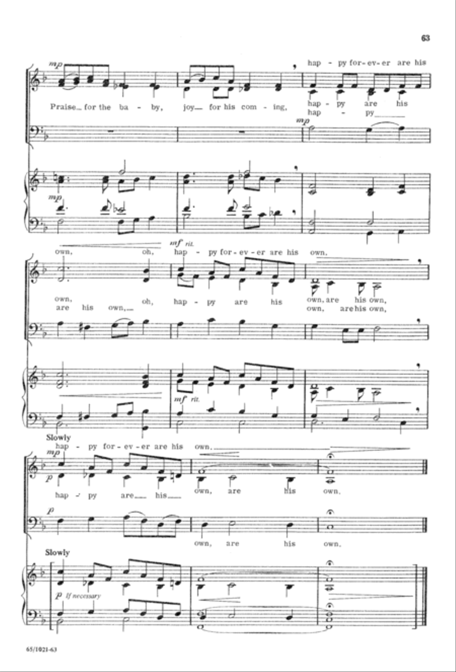 Nowell, Nowell, Emmanuel! (Digital Download) 3-Part scores gallery preview page 65