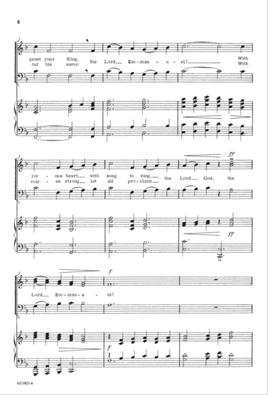 Nowell, Nowell, Emmanuel! (Digital Download) 3-Part scores gallery preview page 8