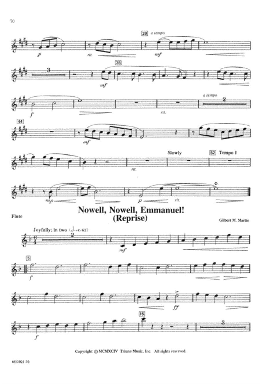 Nowell, Nowell, Emmanuel! (Digital Download) 3-Part scores gallery preview page 72