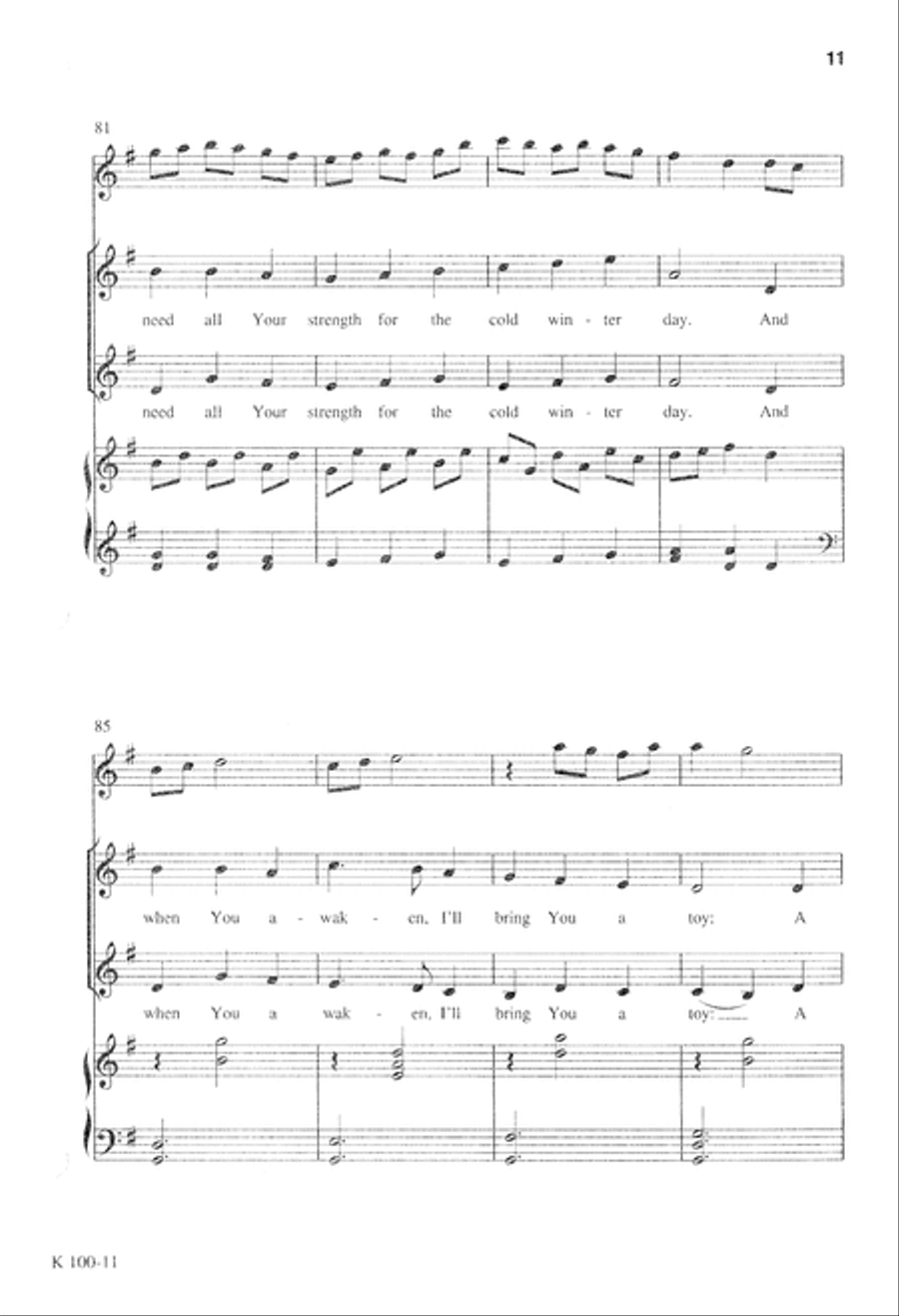 Song of the Innkeeper's Children (Digital Download) Unison Choir scores gallery preview page 11