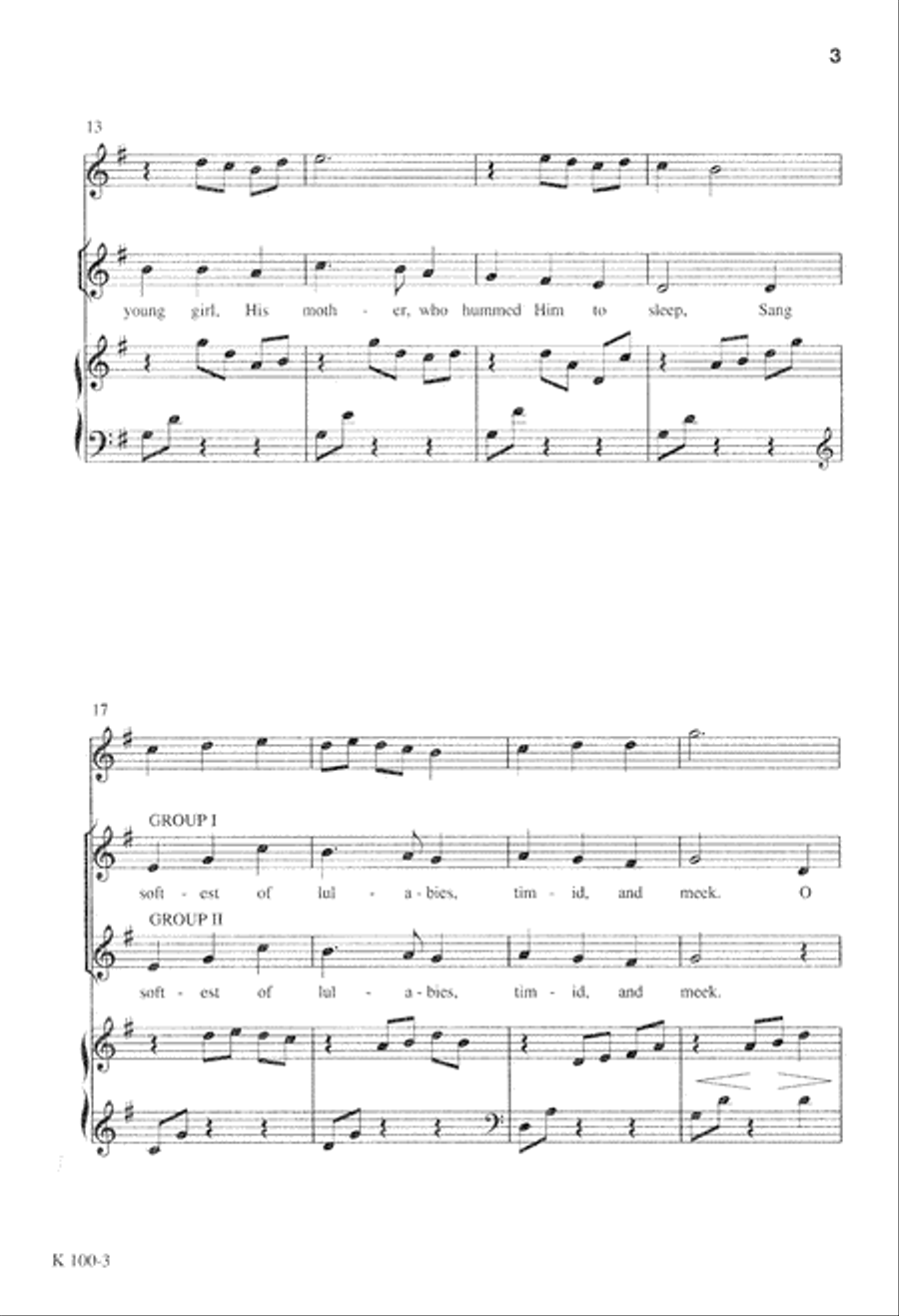 Song of the Innkeeper's Children (Digital Download) Unison Choir scores gallery preview page 3