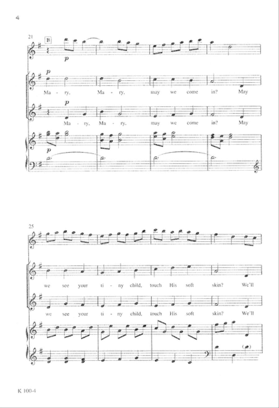 Song of the Innkeeper's Children (Digital Download) Unison Choir scores gallery preview page 4