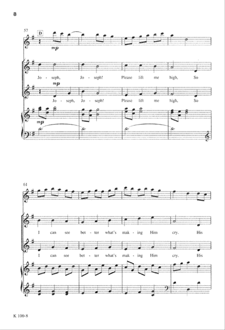 Song of the Innkeeper's Children (Digital Download) Unison Choir scores gallery preview page 8