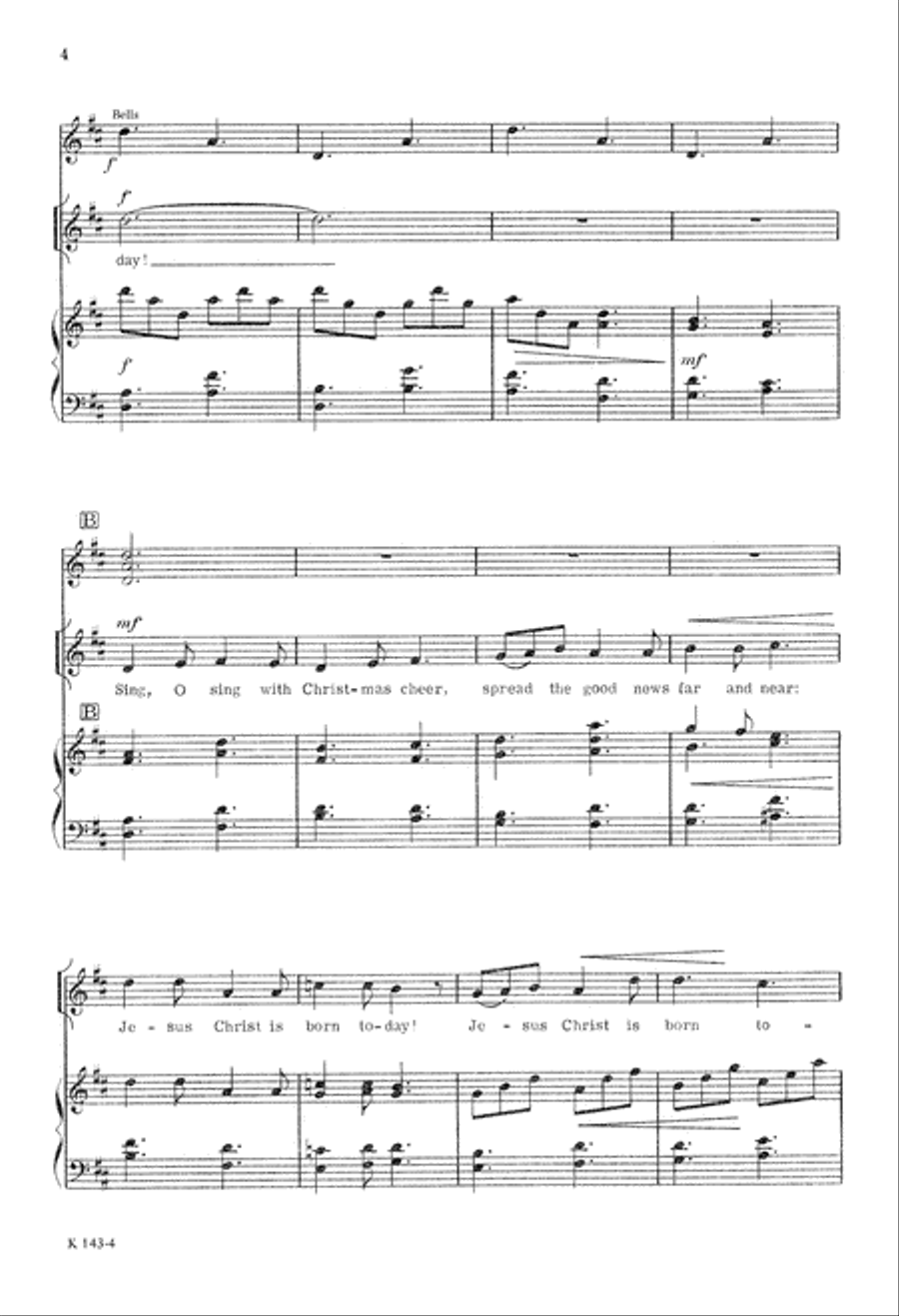 Jesus Christ Is Born Today! 2-Part scores gallery preview page 4