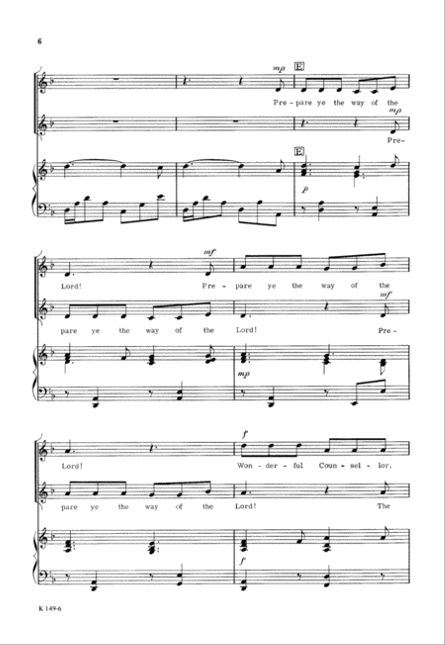 Prepare Ye (Digital Download) 2-Part scores gallery preview page 6
