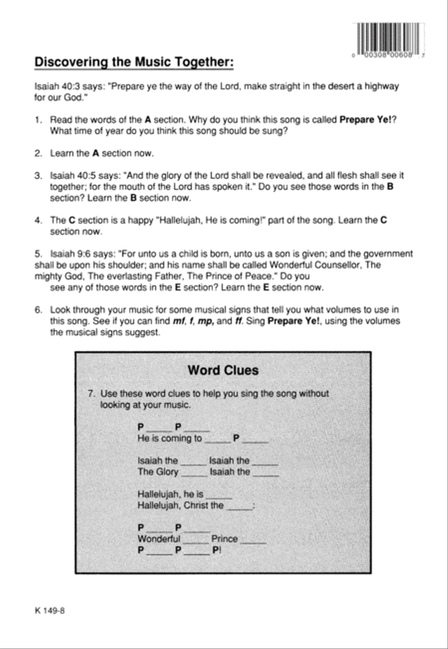 Prepare Ye (Digital Download) 2-Part scores gallery preview page 8
