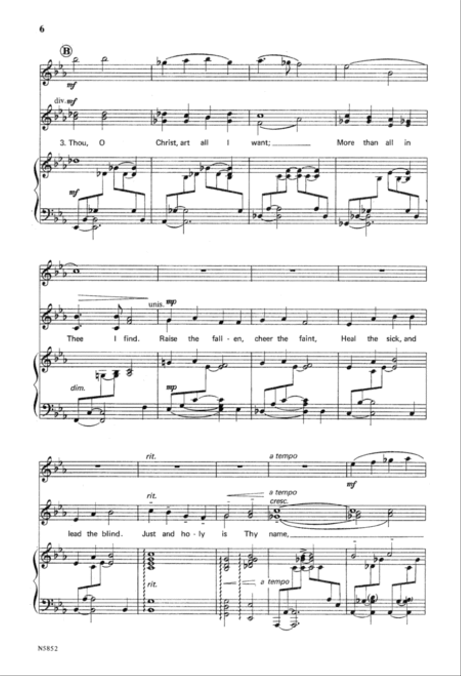 Jesus, Lover of My Soul (Digital Download) 2-Part scores gallery preview page 6