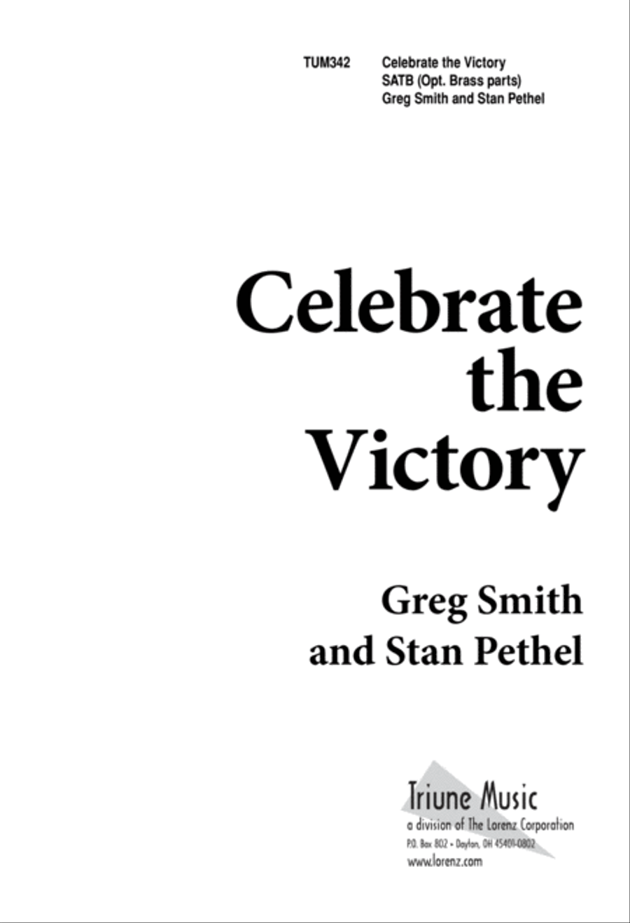 Celebrate the Victory (Digital Download) 4-Part scores gallery preview page 1