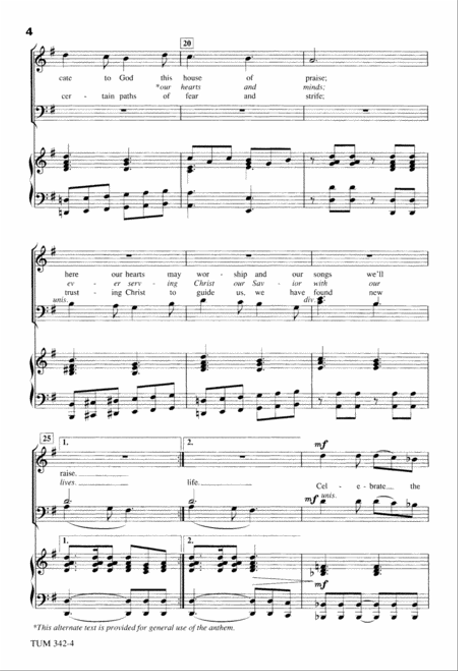 Celebrate the Victory (Digital Download) 4-Part scores gallery preview page 4