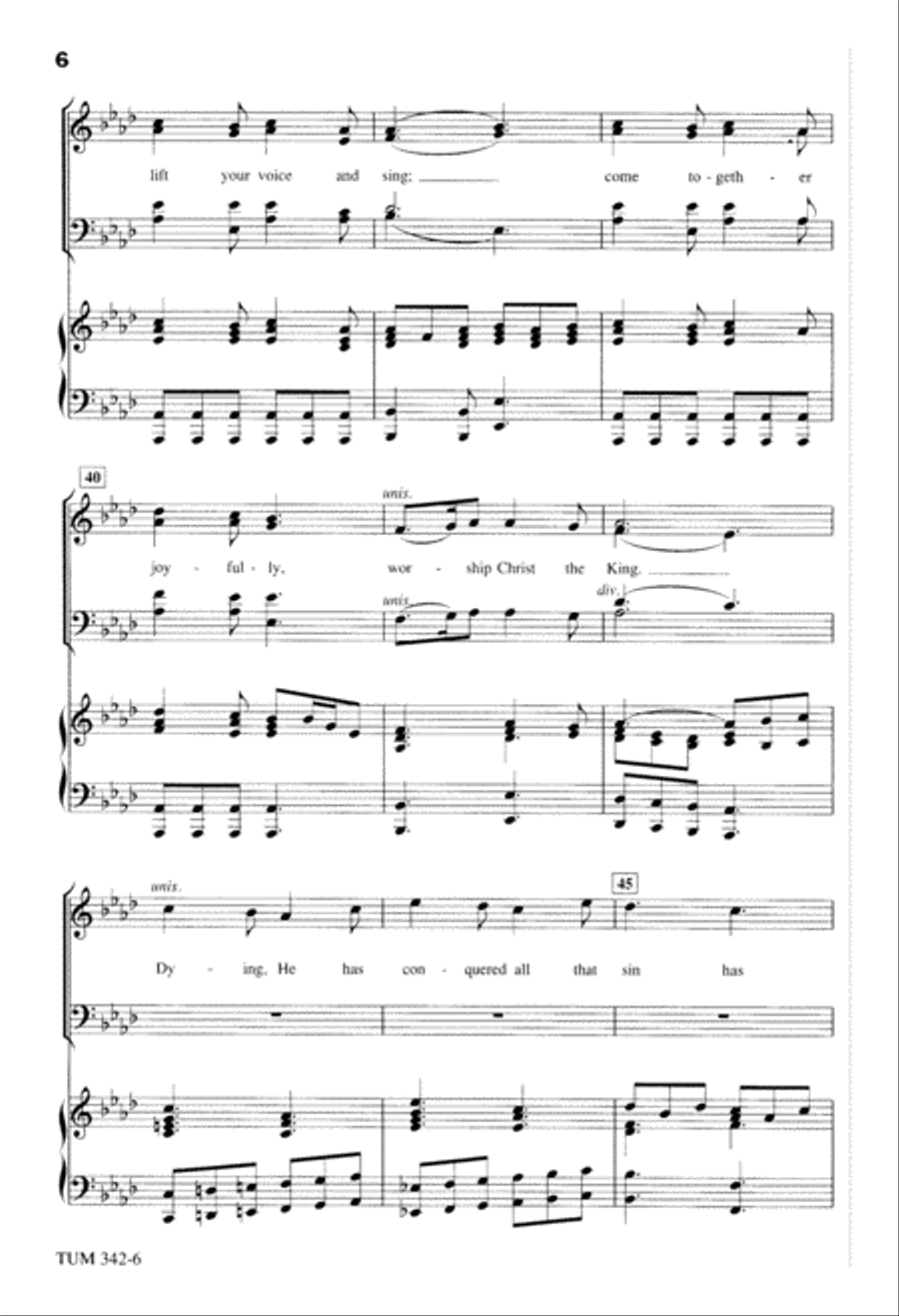 Celebrate the Victory (Digital Download) 4-Part scores gallery preview page 6