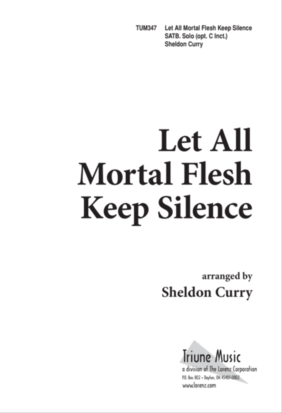 Let All Mortal Flesh Keep Silence (Digital Download) 4-Part scores gallery preview page 1