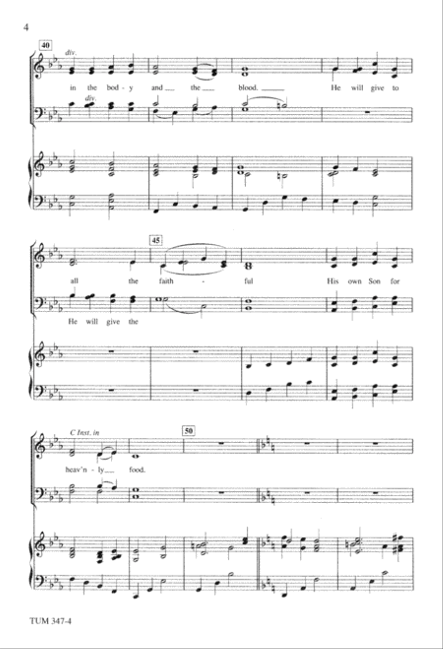 Let All Mortal Flesh Keep Silence (Digital Download) 4-Part scores gallery preview page 4