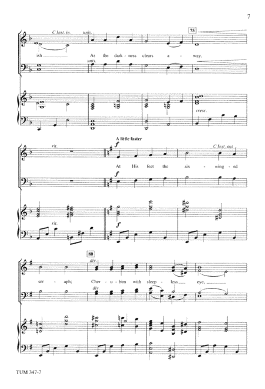 Let All Mortal Flesh Keep Silence (Digital Download) 4-Part scores gallery preview page 7