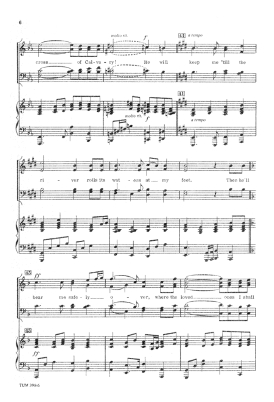 I Will Sing the Wondrous Story (Digital Download) 4-Part scores gallery preview page 6