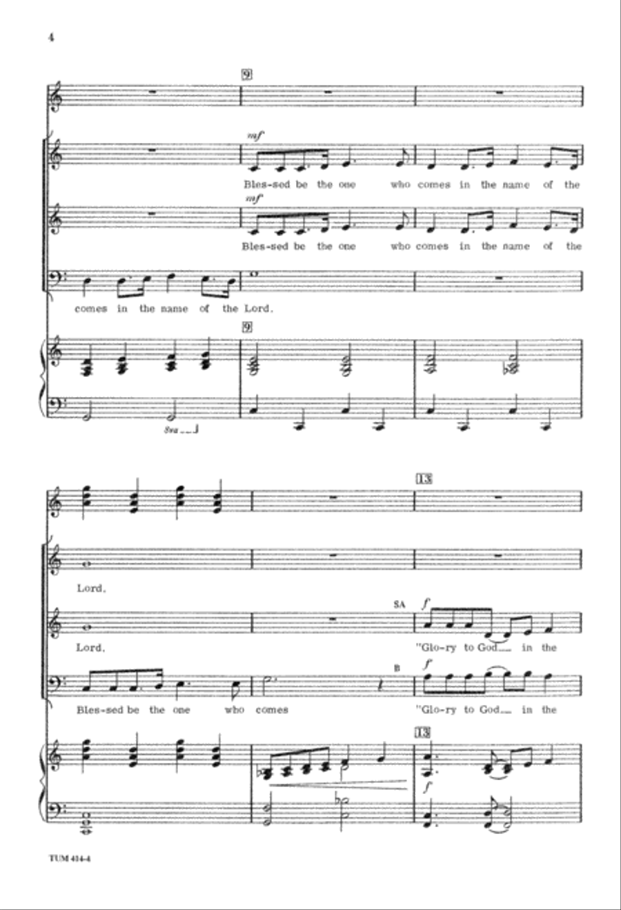 Blessed Be the One (Digital Download) Unison Choir scores gallery preview page 4