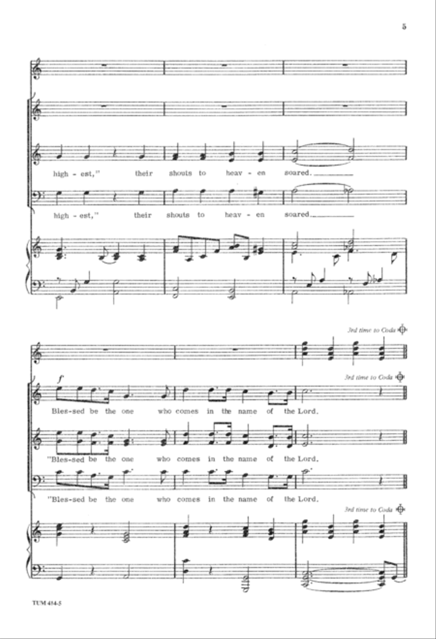 Blessed Be the One (Digital Download) Unison Choir scores gallery preview page 5