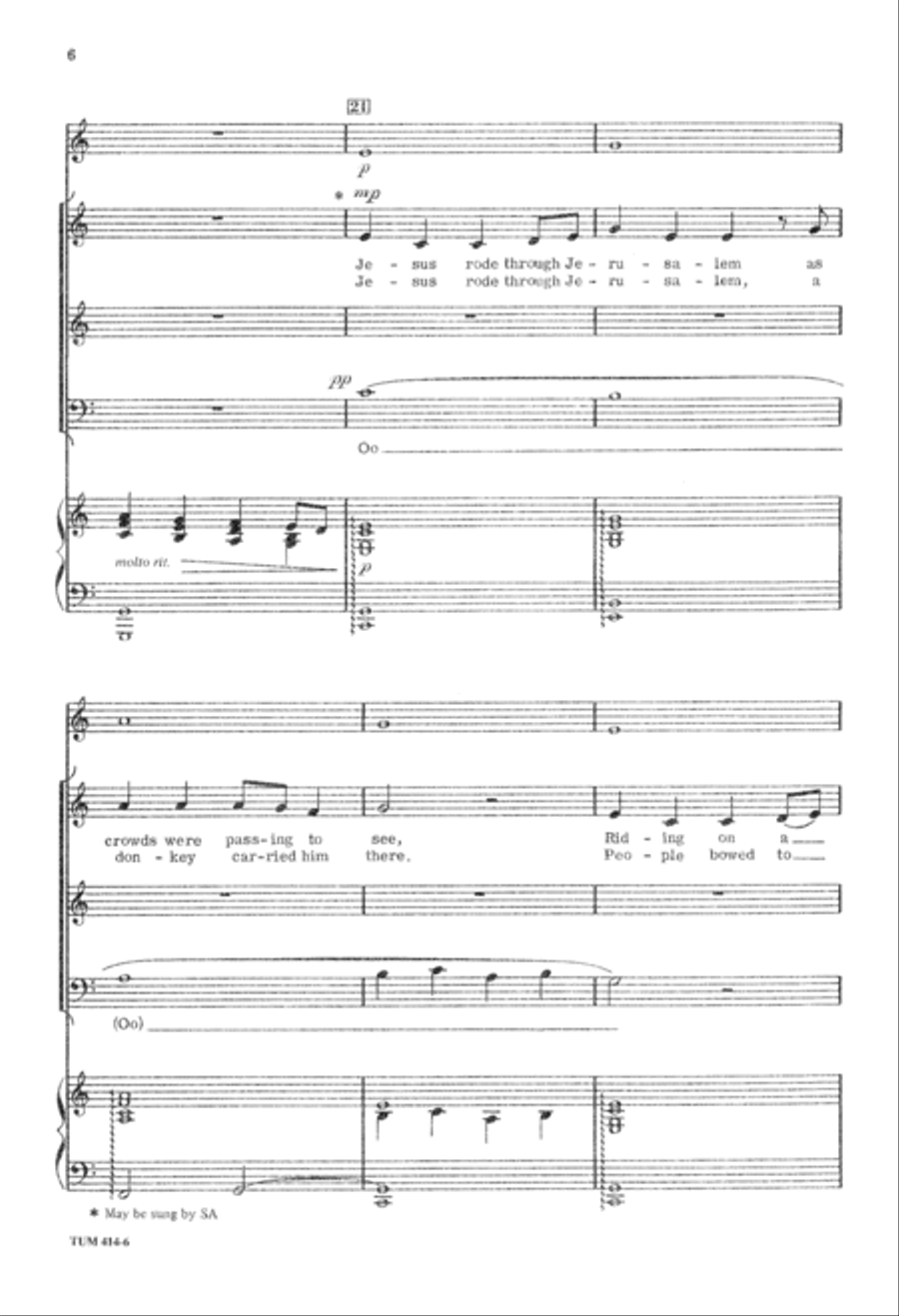 Blessed Be the One (Digital Download) Unison Choir scores gallery preview page 6