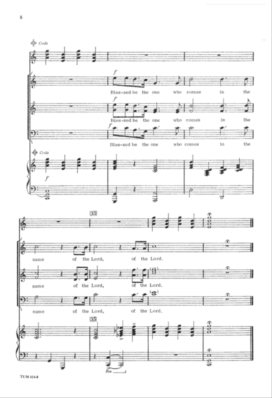 Blessed Be the One (Digital Download) Unison Choir scores gallery preview page 8