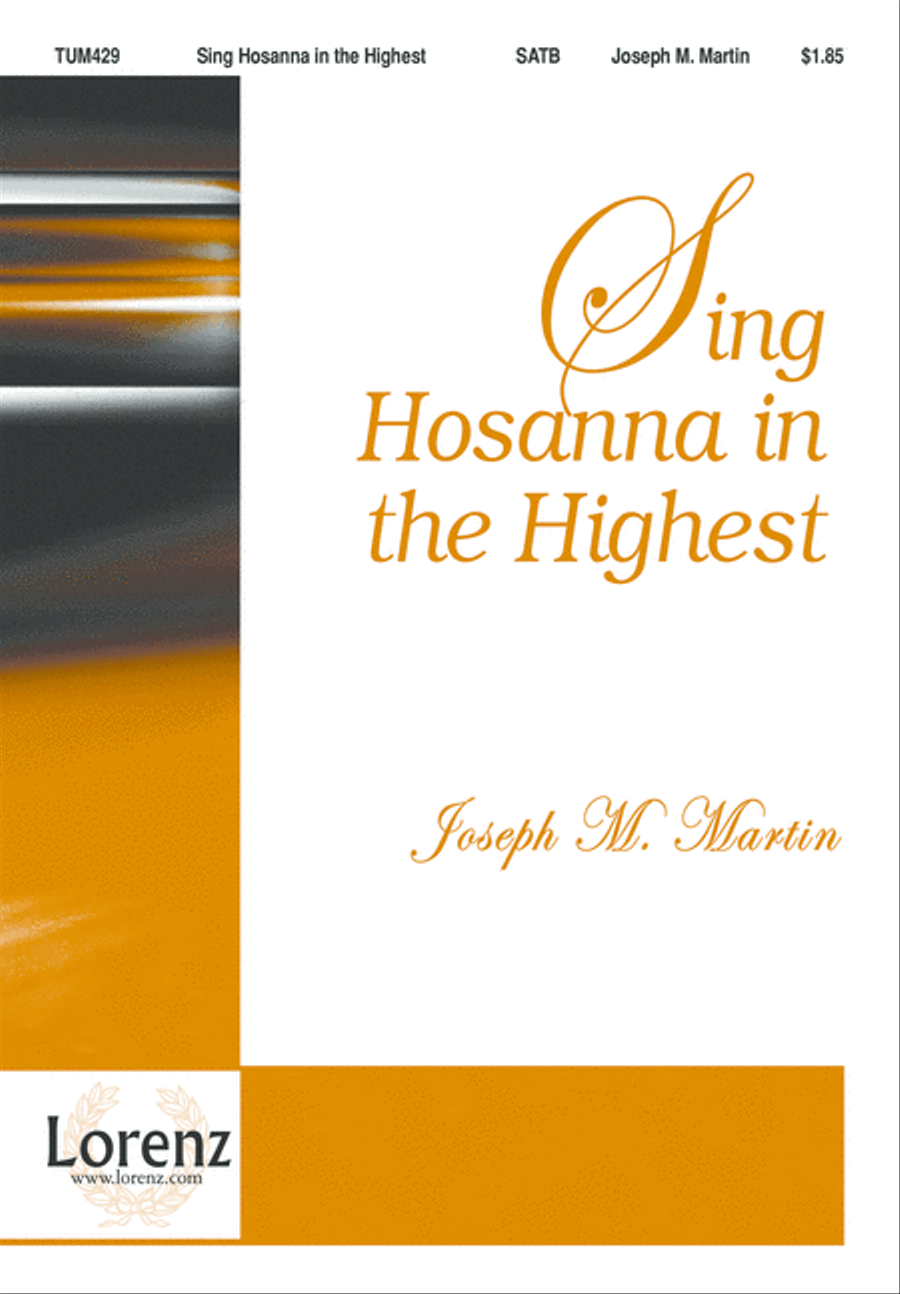 Sing Hosanna in the Highest (Digital Download) 4-Part scores gallery preview page 1