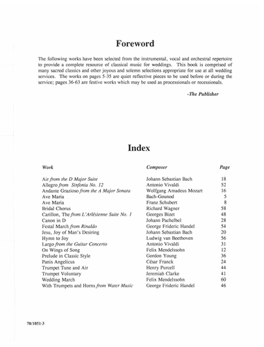 The Complete Classical Wedding Book for Piano (Digital Download)