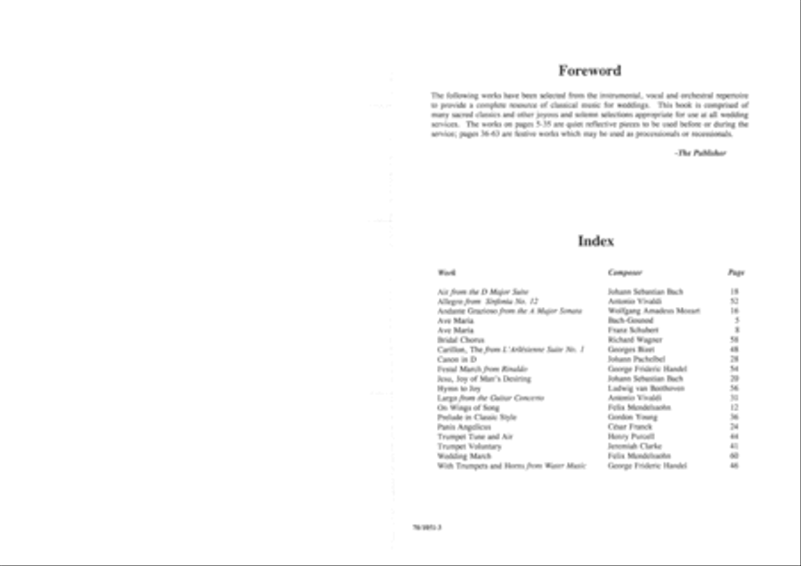 The Complete Classical Wedding Book for Piano (Digital Download) Piano Solo scores gallery preview page 1