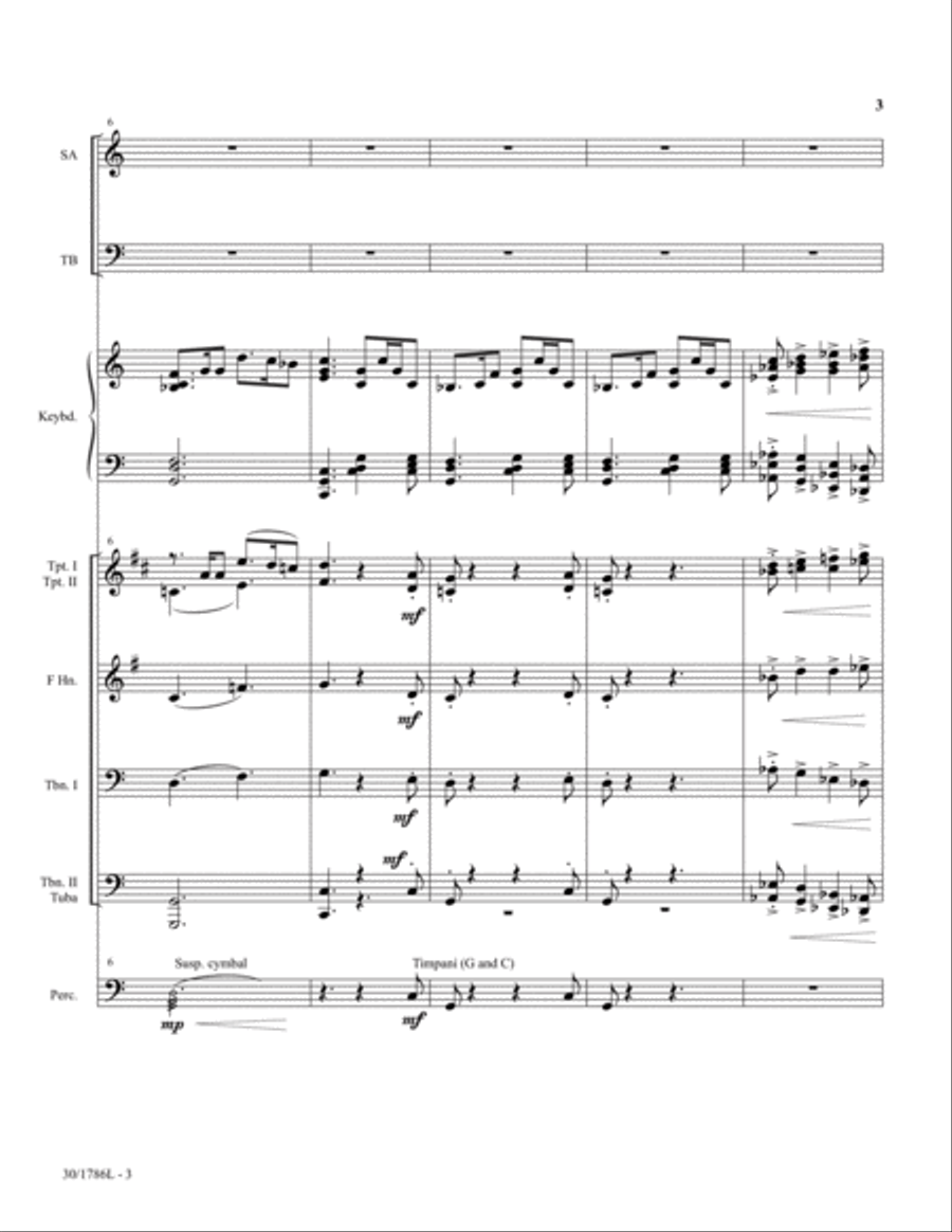 People, Arise - Brass/Perc Score and Parts Horn scores gallery preview page 3