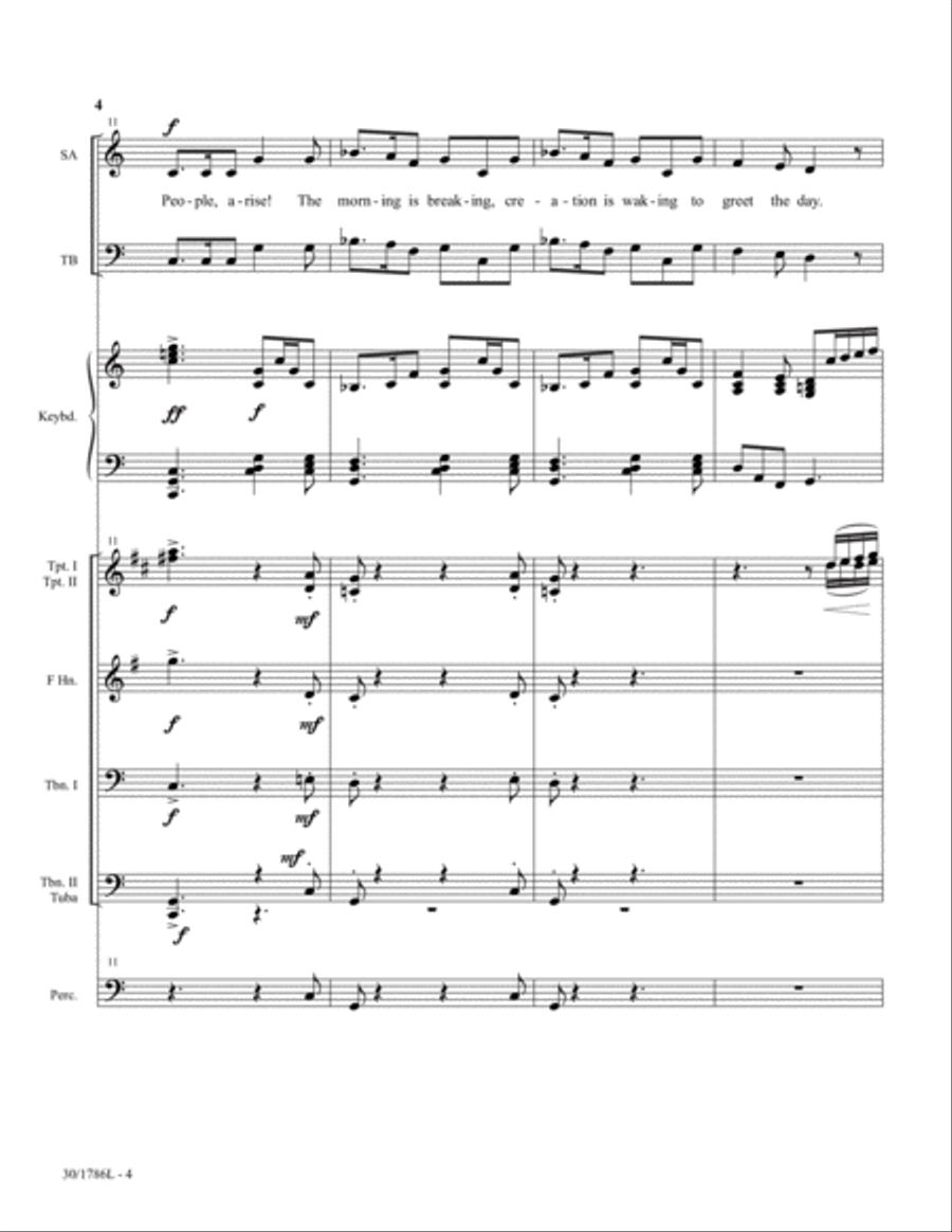 People, Arise - Brass/Perc Score and Parts Horn scores gallery preview page 4
