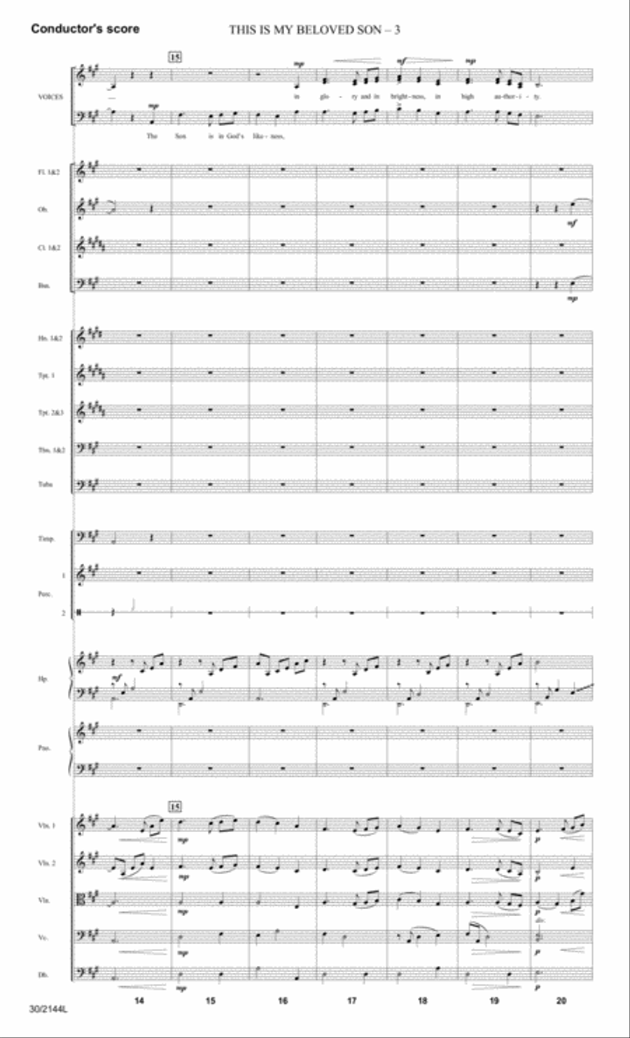 This Is My Beloved Son - Orchestral Score and Parts Full Orchestra scores gallery preview page 5