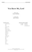 You Knew Me, Lord - Orchestra Score/Parts