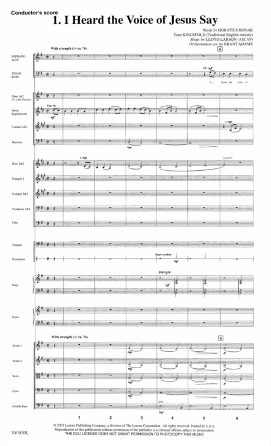 You Are the Christ! - Orchestration Choir scores gallery preview page 3