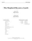 The Shepherd Became a Lamb - Orchestra Score/Parts
