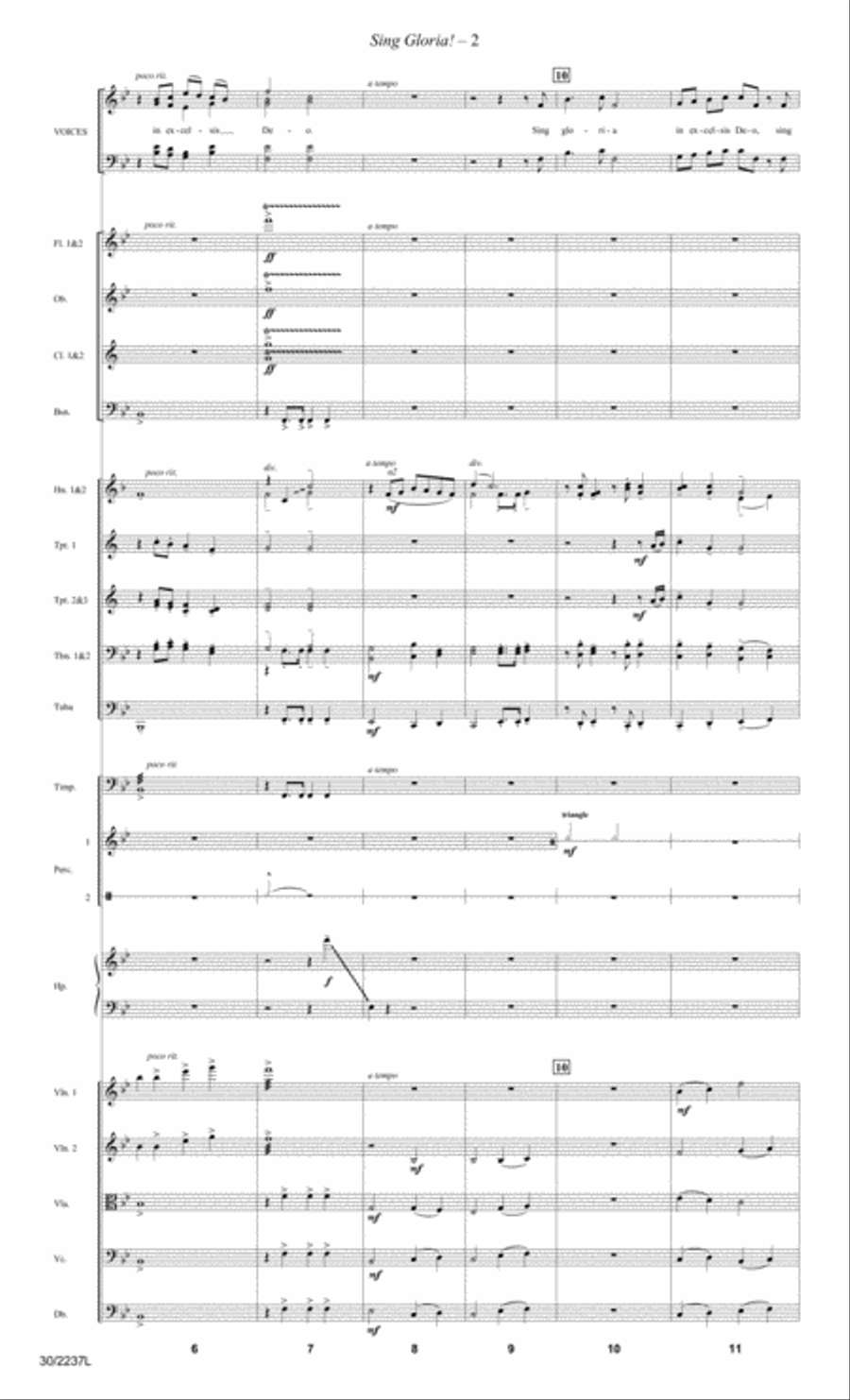 Sing Gloria! - Orchestral Score and Parts Orchestra scores gallery preview page 4