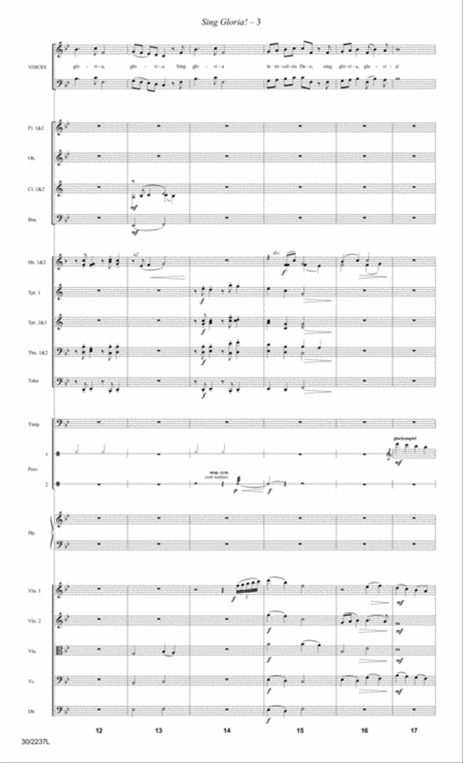 Sing Gloria! - Orchestral Score and Parts Orchestra scores gallery preview page 5
