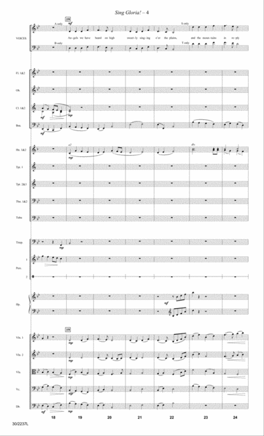 Sing Gloria! - Orchestral Score and Parts Orchestra scores gallery preview page 6