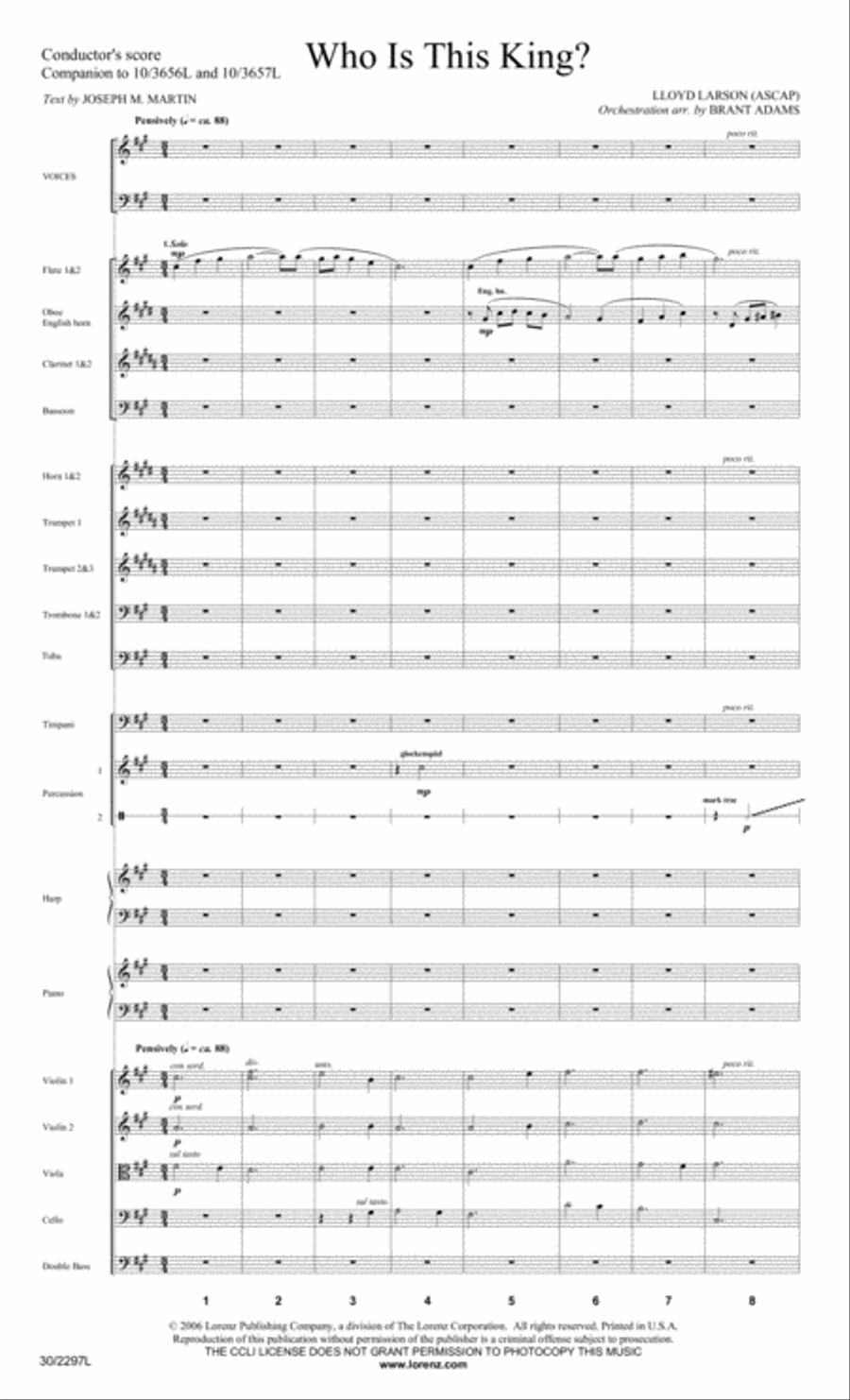 Who Is This King? - Orchestral Score and Parts Orchestra scores gallery preview page 3