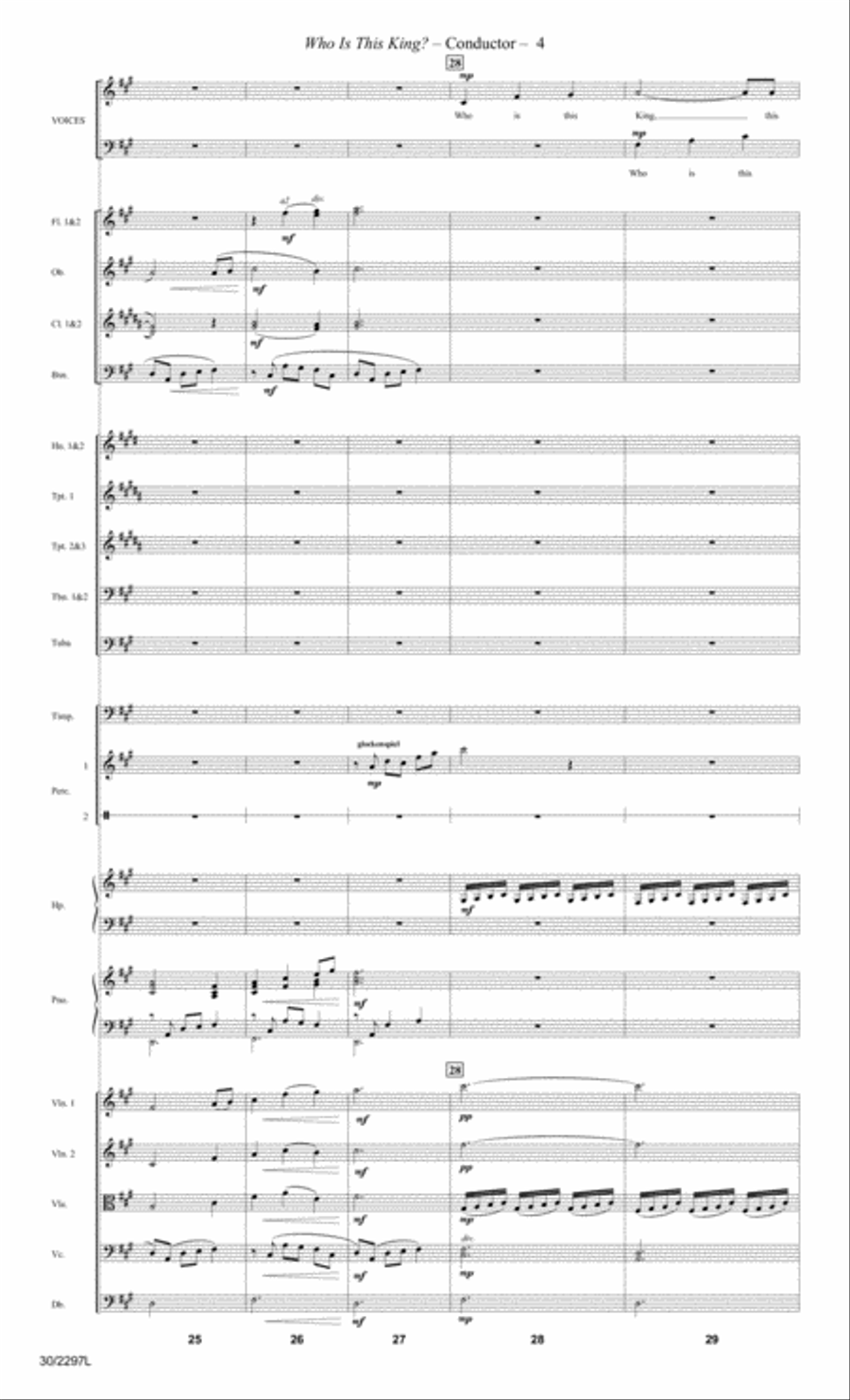 Who Is This King? - Orchestral Score and Parts Orchestra scores gallery preview page 6