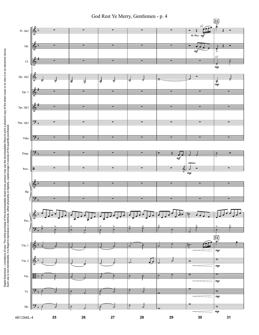 God Rest Ye Merry, Gentlemen (Digital Download) Full Orchestra scores gallery preview page 4