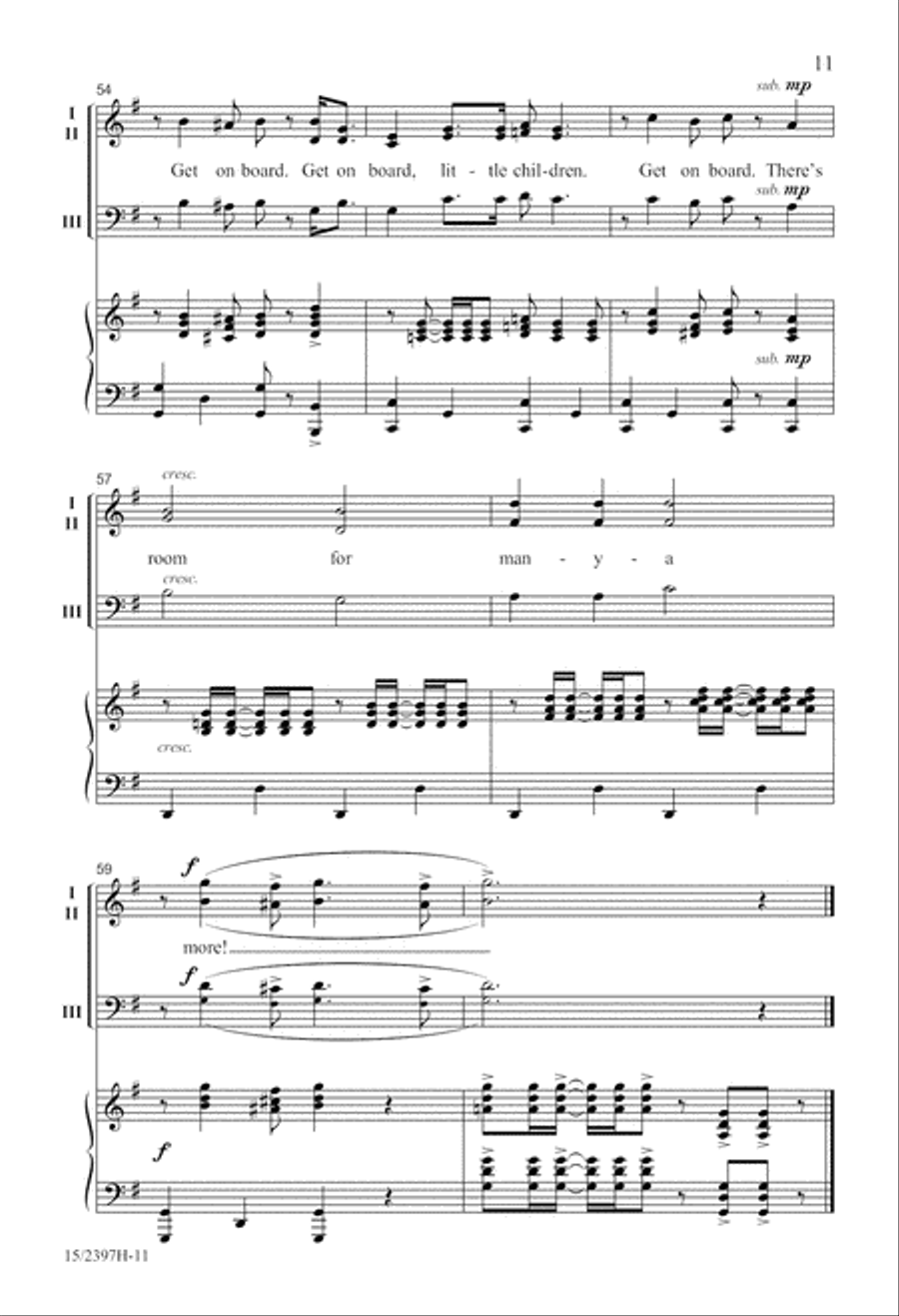 There's Room for Many-a More! (Digital Download) 3-Part scores gallery preview page 11
