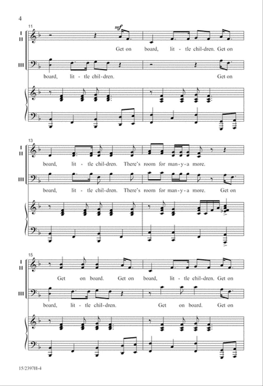 There's Room for Many-a More! (Digital Download) 3-Part scores gallery preview page 4